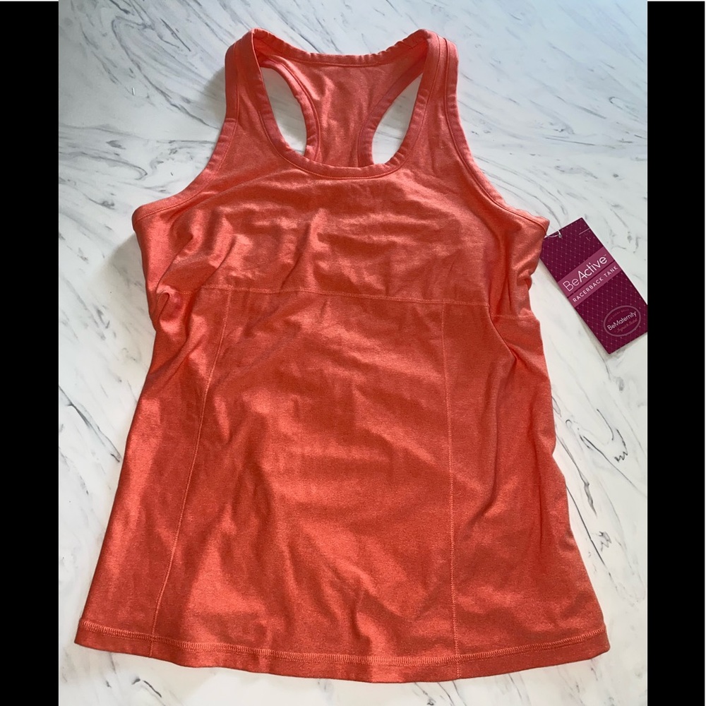 Be maternity sunbeam pink Heather sport top l tank